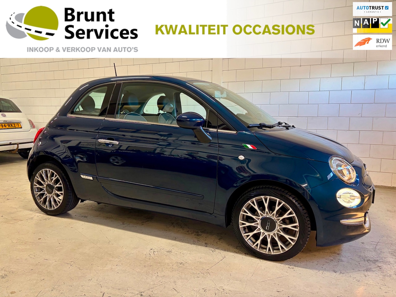 Fiat 500 - 0.9 TwinAir Turbo Lounge Bj.16|Panodak|Airco|Navi|16Inch|Topper !! - AutoWereld.nl