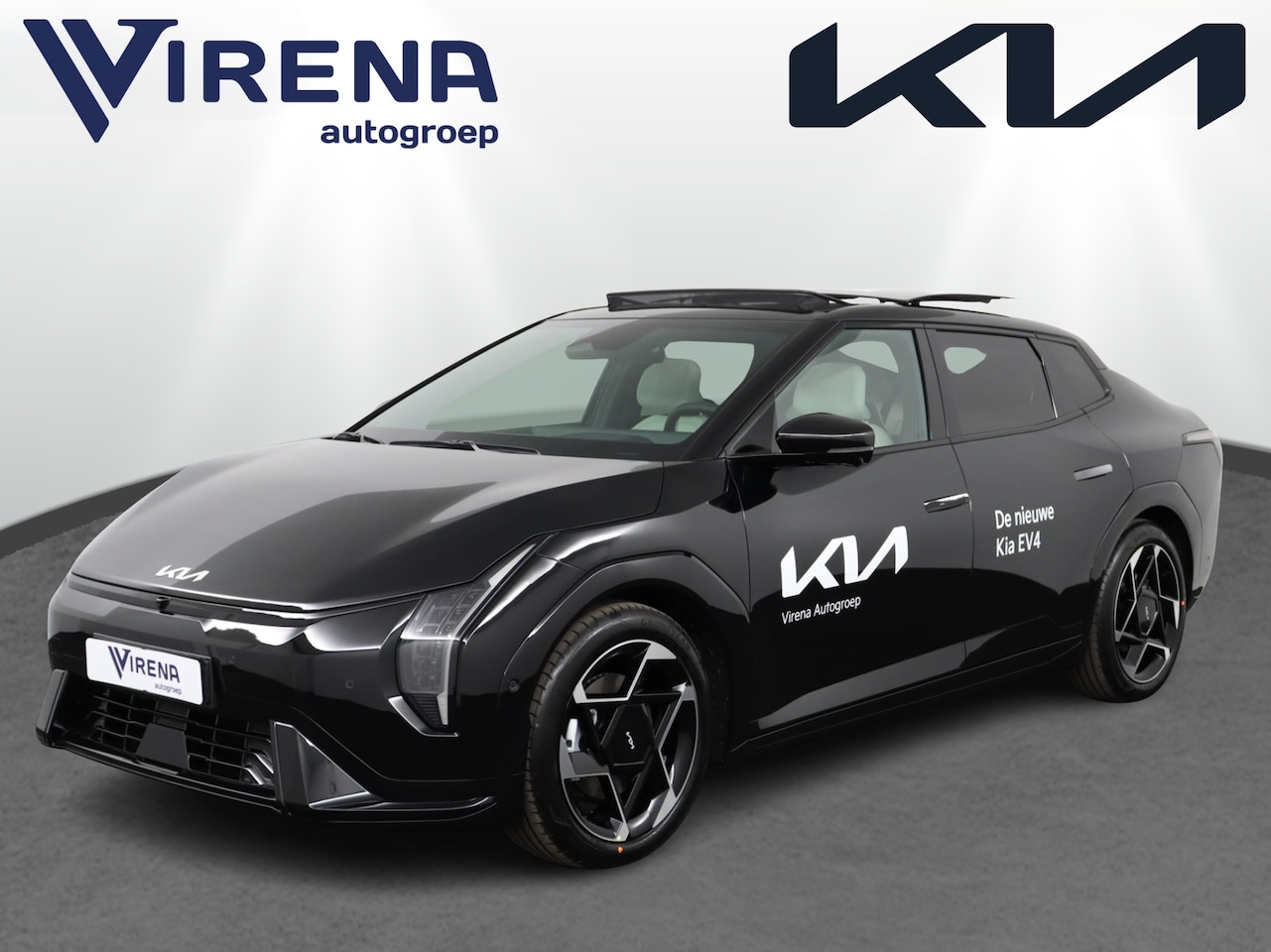 Kia EV4 Fastback - GT-PlusLine 81.4 kWh - Stoelverwarming/ventilatie - Glazen Schuif-/kanteldak - Elektrisch - AutoWereld.nl
