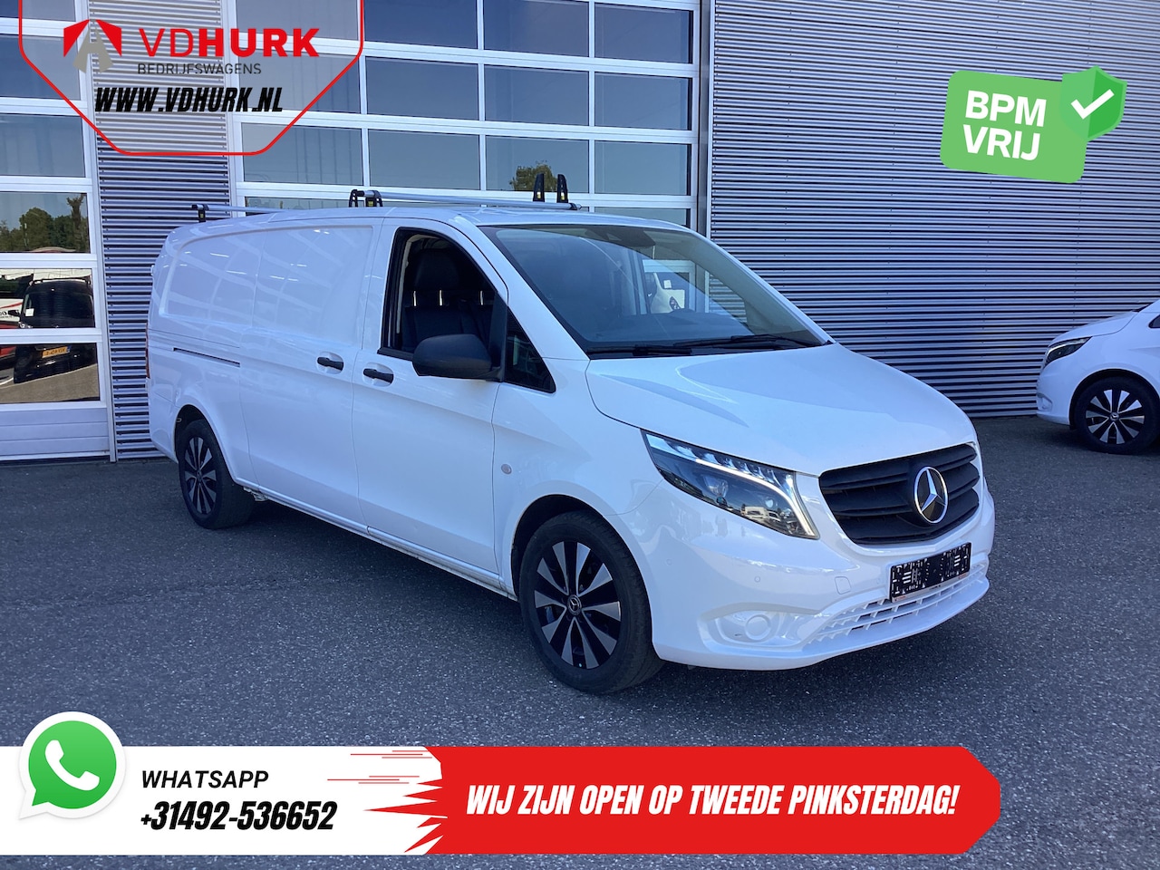 Mercedes-Benz Vito - 119 CDI Aut. L3 LED/ Standkachel/ Stoelverw./ Carplay/ Camera/ Trekhaak/ PDC/ Cruise - AutoWereld.nl