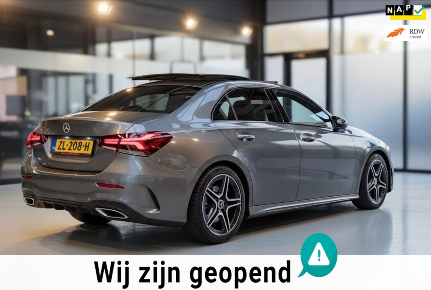 Mercedes-Benz A-klasse - 200 Launch Edition Premium- AMG | PANO | Sfeerverlichting | Camera | Nette auto! - AutoWereld.nl