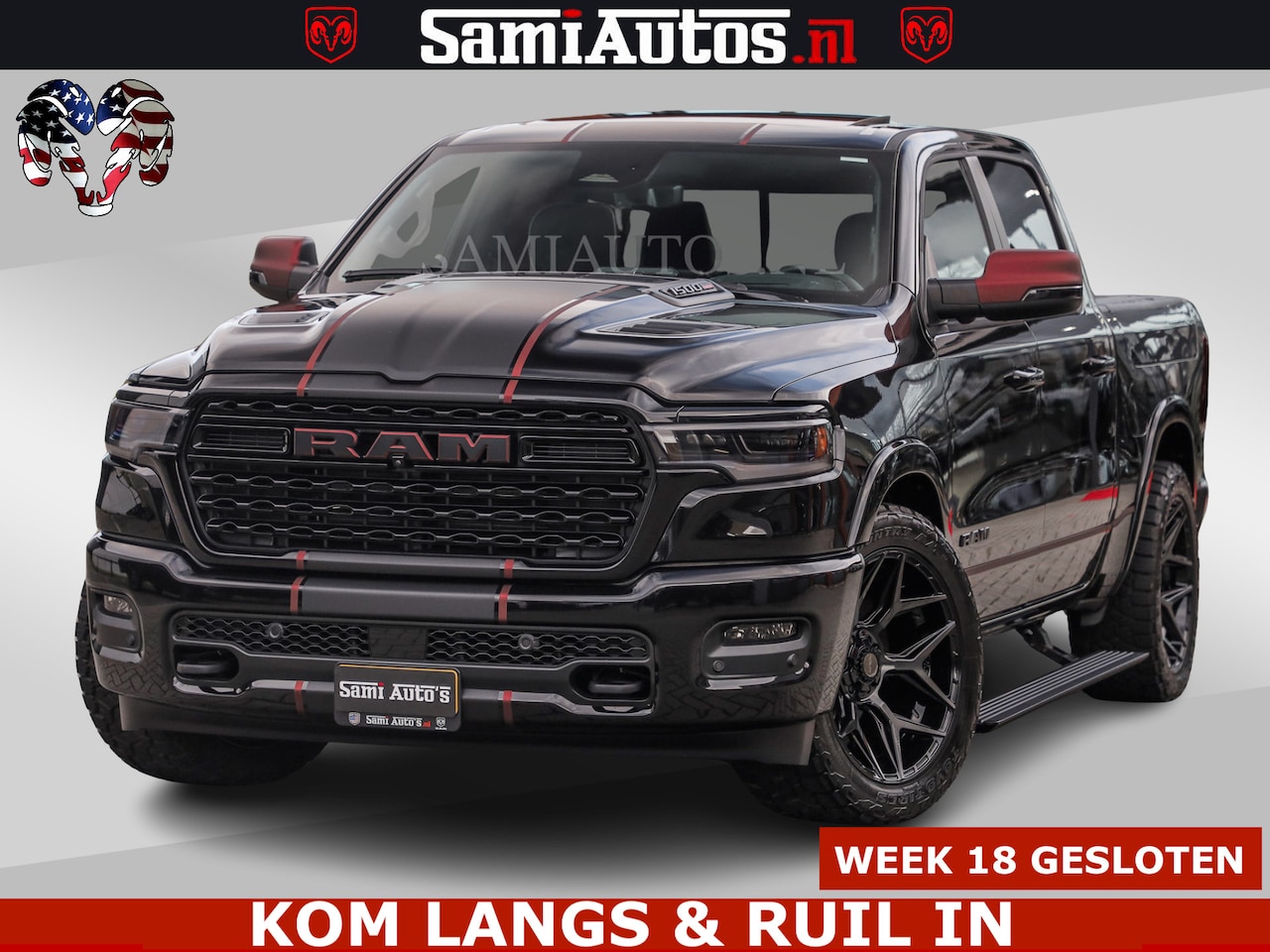 Dodge Ram Pick Up - Limited H.O 540HP 706Nm | Massage + Full Option | De Meest Luxe en Volle in zijn Klasse | - AutoWereld.nl
