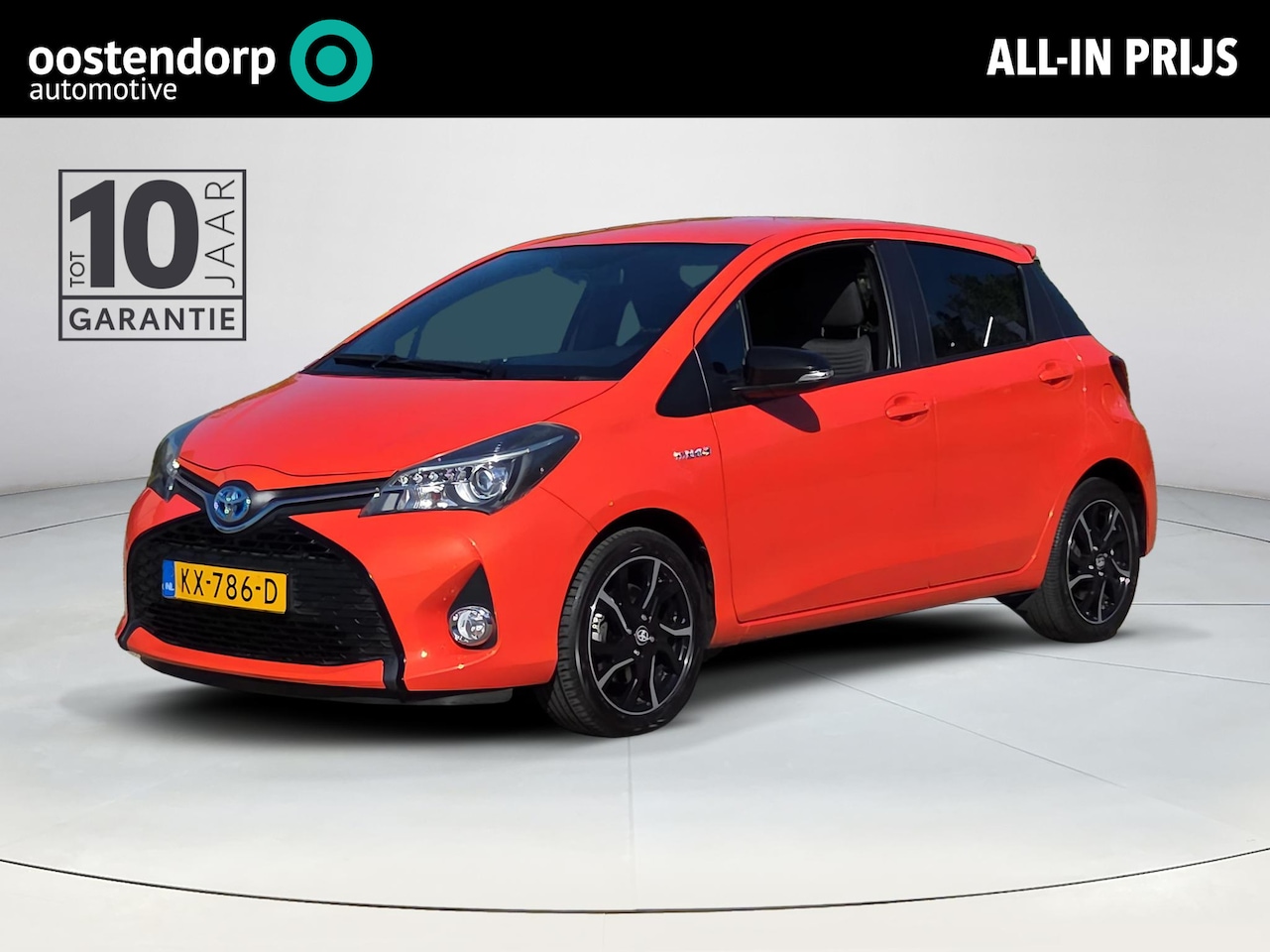 Toyota Yaris - 1.5 Hybrid Orange Sport Automaat | Navigatie | Rijklaar incl. garantie | - AutoWereld.nl