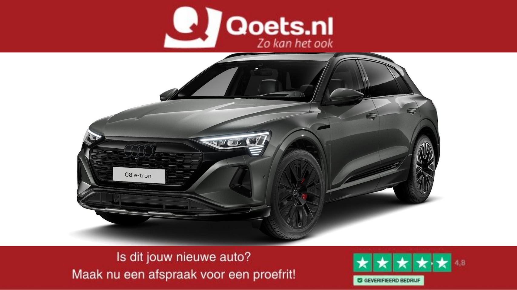 Audi Q8 e-tron - 55 quattro Advanced Edition Panormadak - Stoelverwarming voor/achter - Stoelventilatie - A - AutoWereld.nl