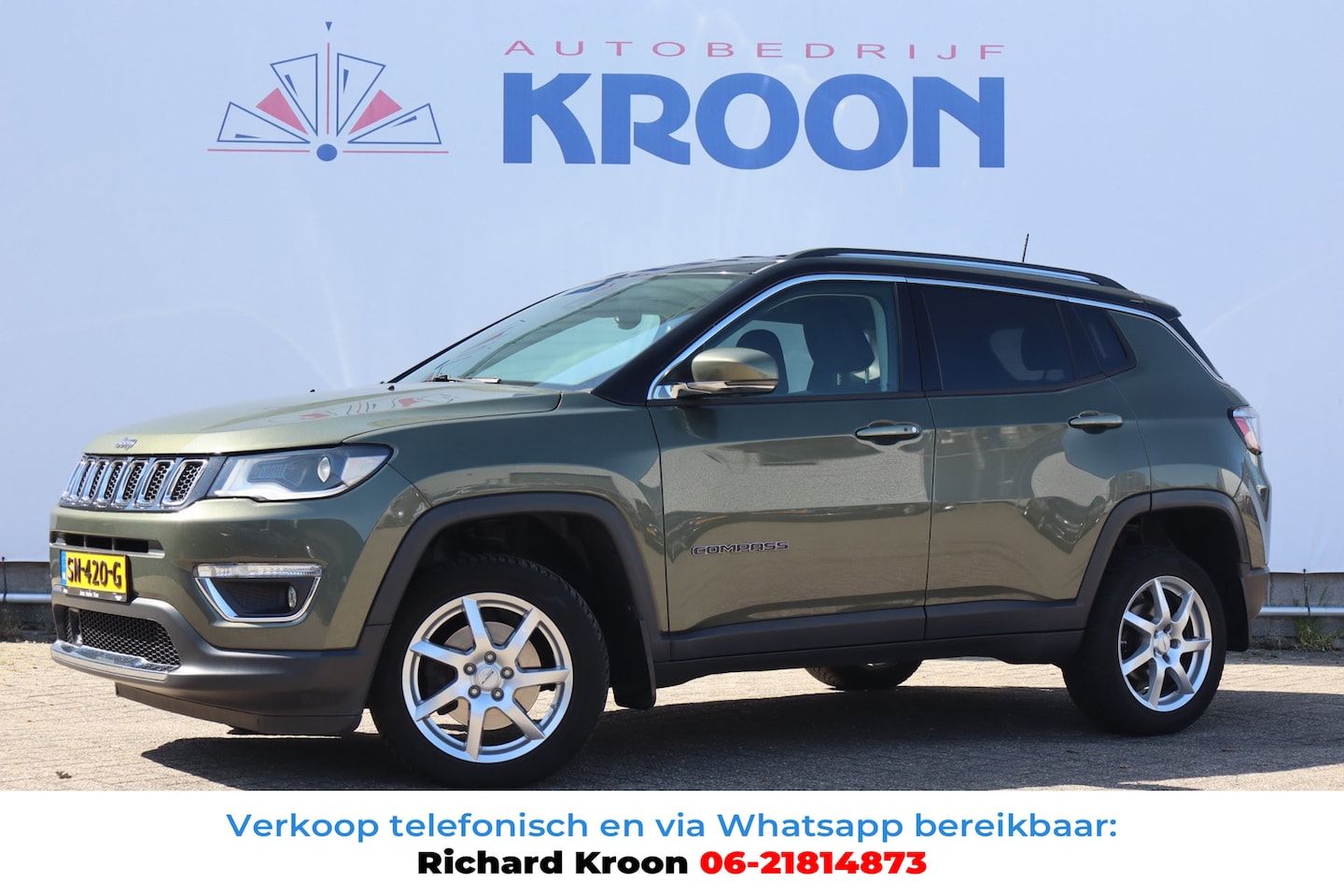 Jeep Compass - 1.4 MultiAir Limited 4x4|Trekhaak|Leer|Cruise| - AutoWereld.nl