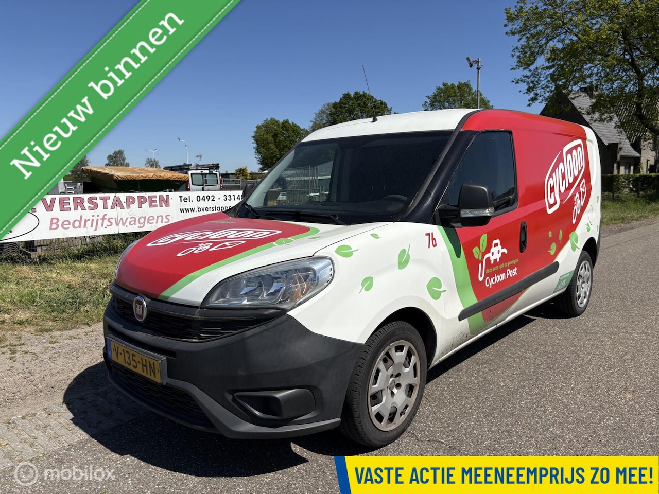 Fiat Doblò Cargo - 1.4 T-Jet L2H1 Maxi airco Benzine + CNG ZIE OMSCHRIJVING !! - AutoWereld.nl