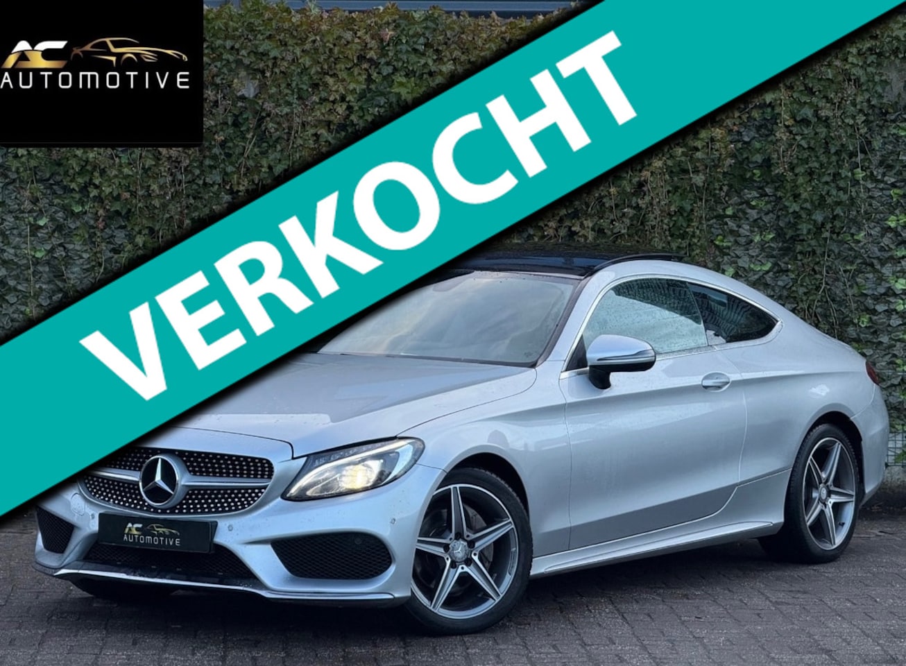 Mercedes-Benz C-klasse Coupé - 200 AMG-Line Pano/Automaat/Leder - AutoWereld.nl