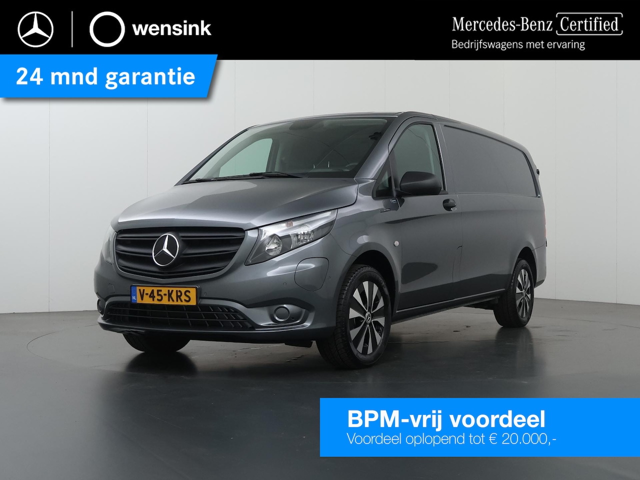 Mercedes-Benz eVito - 112 | L2 Lang | 60 kWh | 2-zits | Parkeercamera | Airco | Betimmering | Navigatie | Certif - AutoWereld.nl