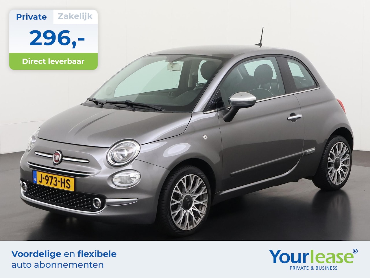 Fiat 500 - 1.2 Lounge | All-in 296,- Private Lease | Direct uit voorraad - AutoWereld.nl