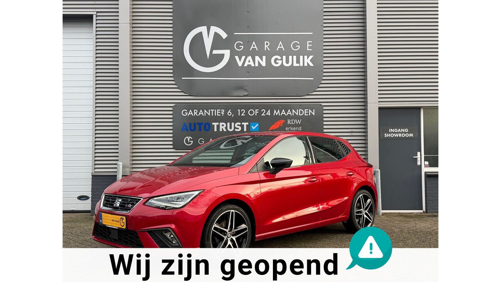 SEAT Ibiza - 1.0 110PK EcoTSI FR Automaat Clima,Cruise,CarPlay,Keyless,Leder/Alcantara,Led,DAB,Pdc,Fron - AutoWereld.nl