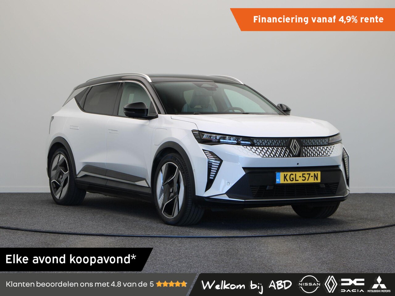 Renault Scenic E-Tech - EV87 long range iconic | 99% accu score | Solarbay panoramisch dak | Harman kardon | Stoel - AutoWereld.nl