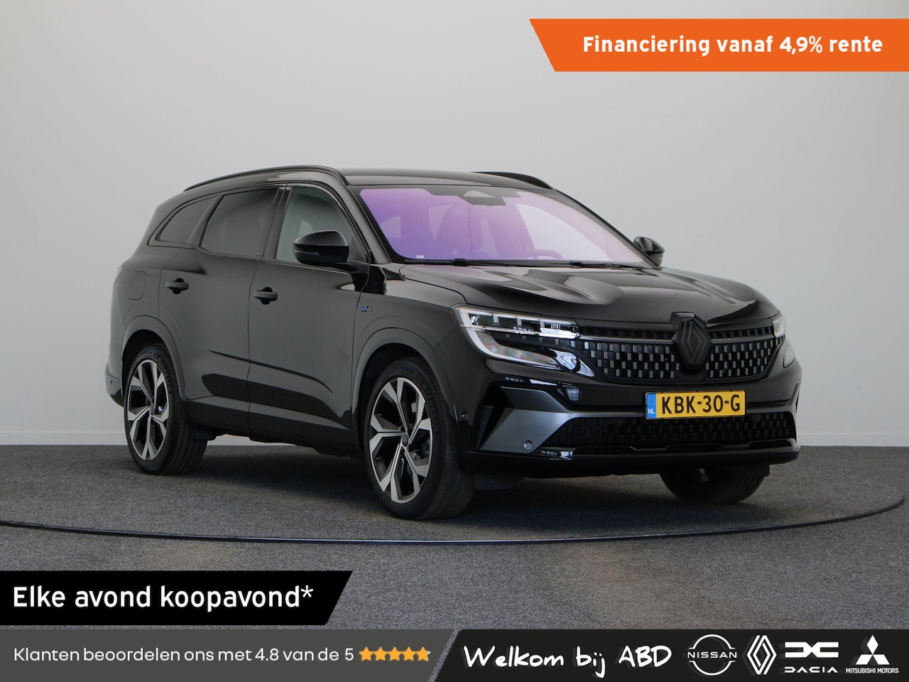 Renault Espace - E-Tech full hybrid 200pk esprit Alpine 7p. | Elektrische achterklep | 4Control | Adaptieve - AutoWereld.nl