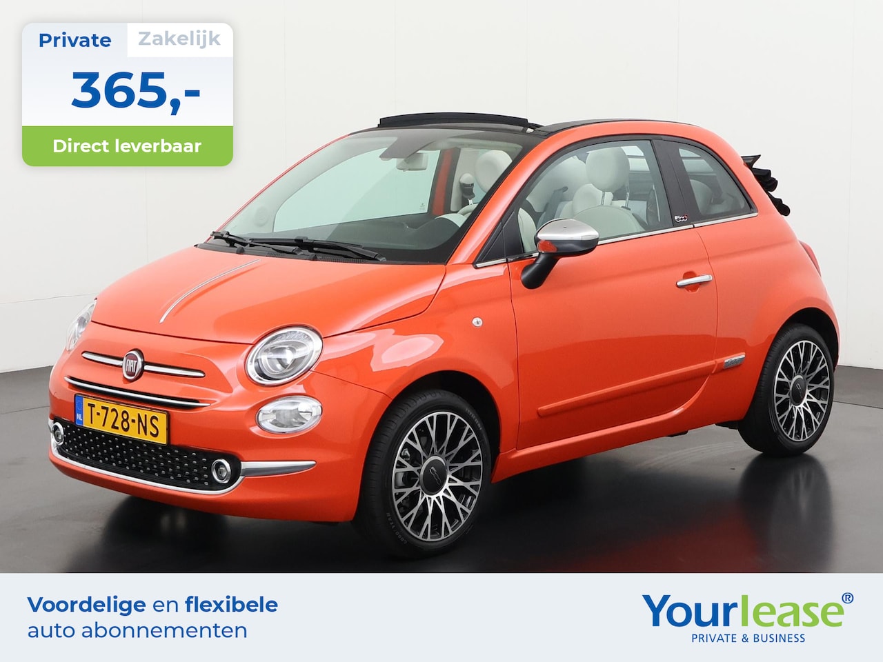 Fiat 500 C - 1.0 Hybrid Dolcevita | All-in 365,- Private Lease | Direct uit voorraad - AutoWereld.nl