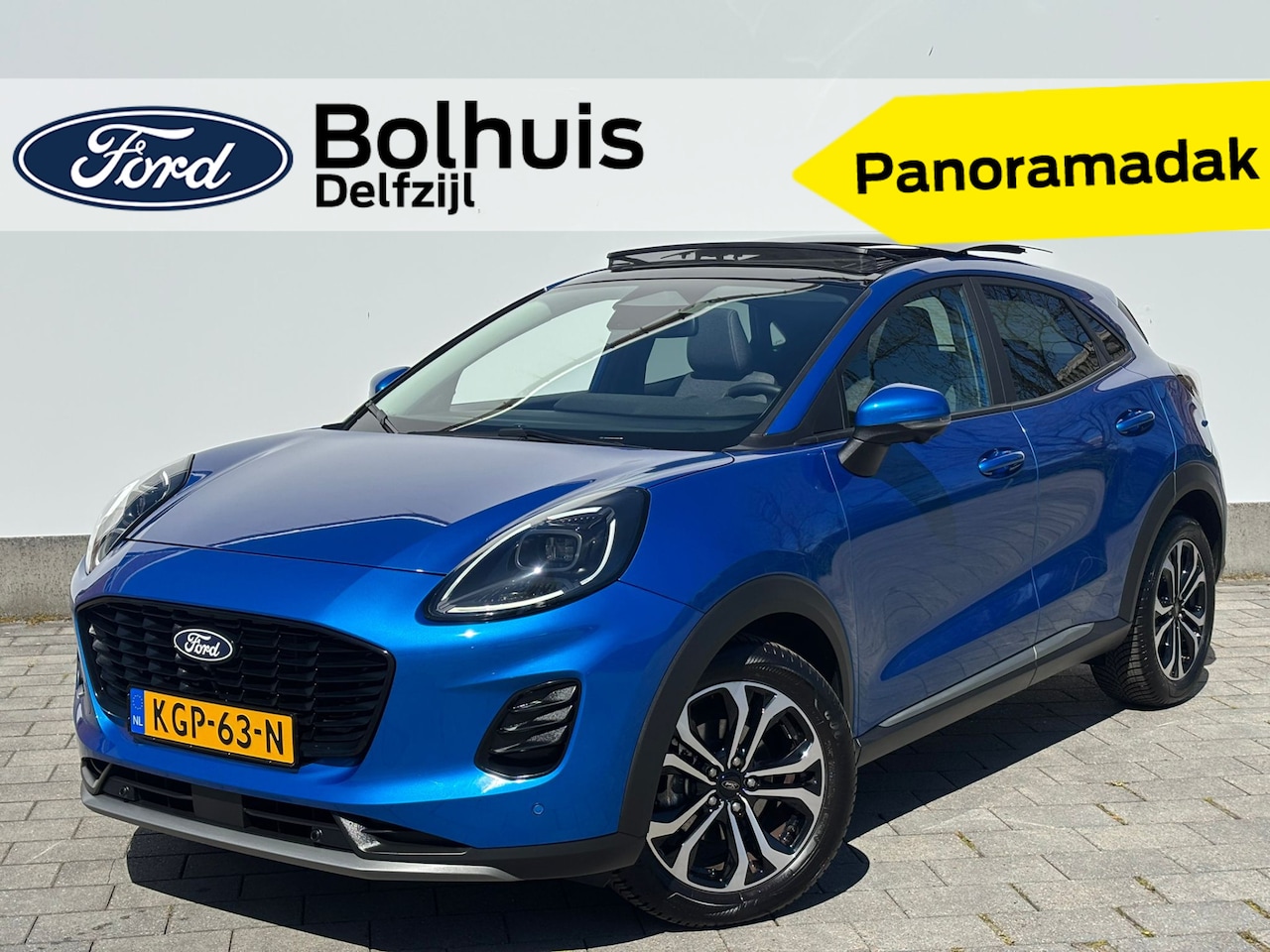 Ford Puma - EcoBoost Hybrid 125 pk Titanium | Pano | Elek achterklep | Winterpack | Adapt. Cruise | Do - AutoWereld.nl