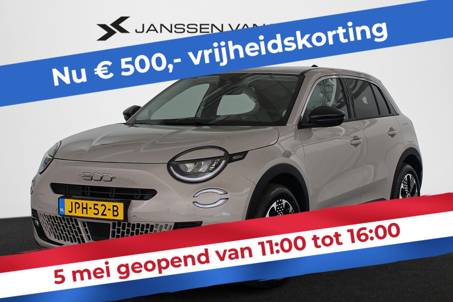Fiat 600e - La Prima 54 kWh Leder Stoelverwarming Massage Keyless Camera - AutoWereld.nl