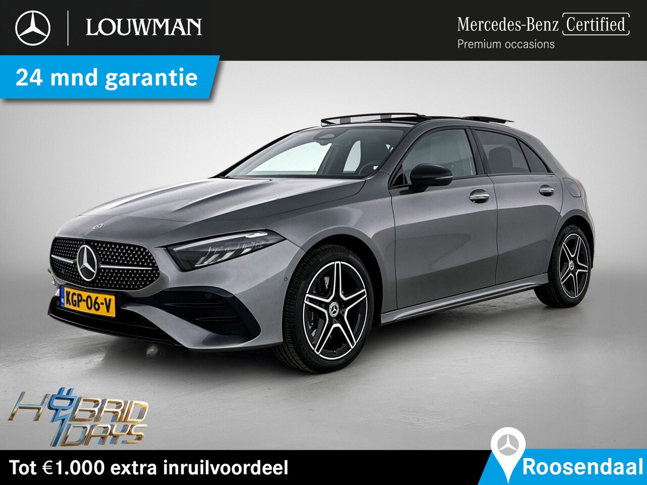 Mercedes-Benz A-klasse - 250 e AMG Nightpakket Plug-In Hybride | Panoramadak | Burmester® | Sfeerverlichting | Keyl - AutoWereld.nl