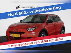 Fiat 600e - La Prima 54 kWh Pt. Lease va €499, - Leder Achteruitrijcamera Stoelverwarming Apple CarPla
