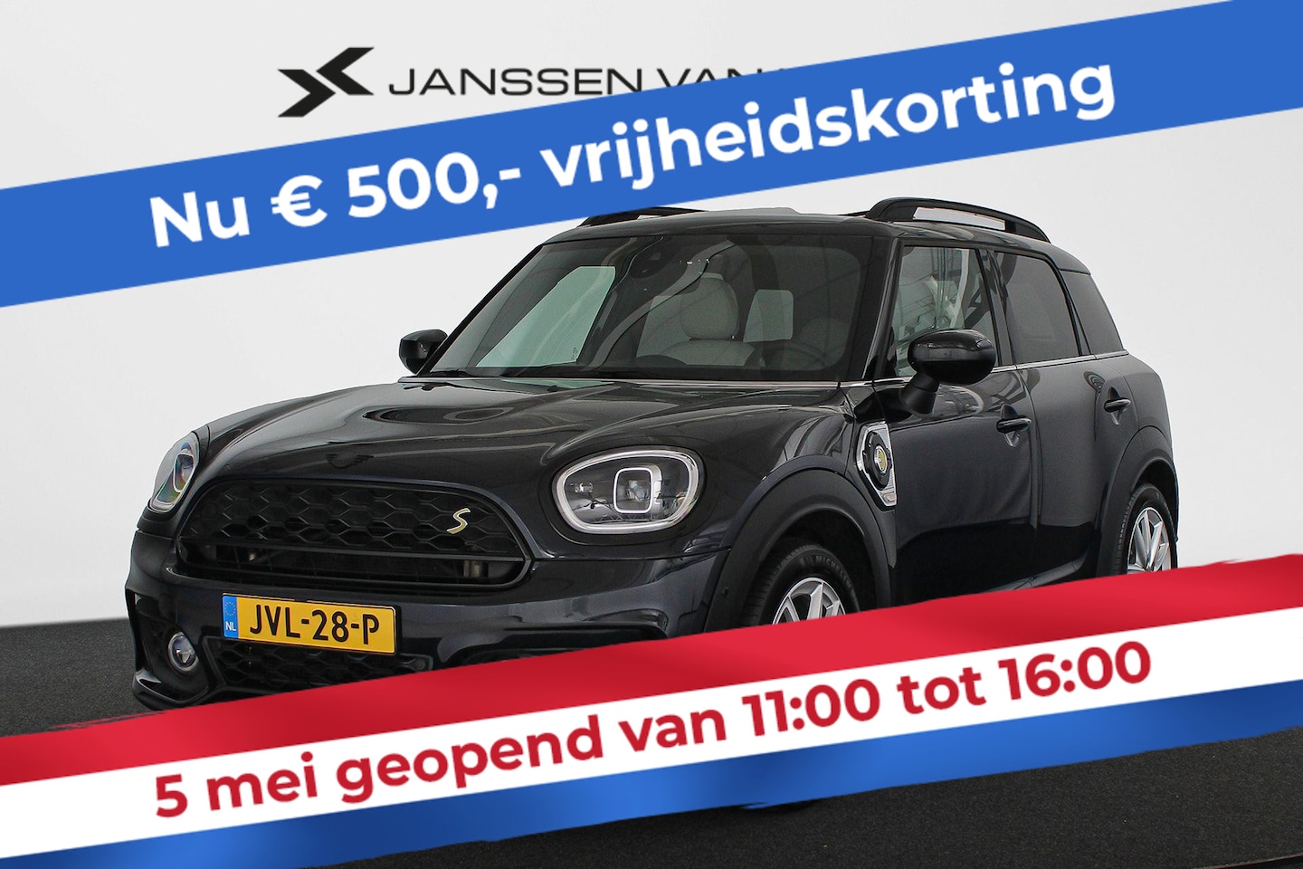 MINI Countryman - Mini 1.5 Cooper S E ALL4 John Cooper Works Panoramadak Harman Kardon Adaptief LED - AutoWereld.nl