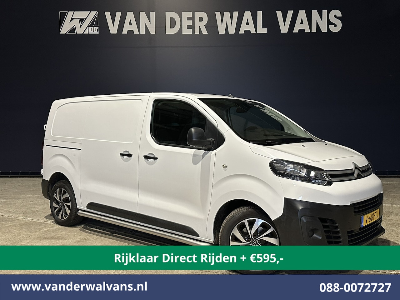 Citroën Jumpy - 2.0 BlueHDI 123pk L2H1 *Rijklaar* Euro6 Airco | 2500kg Trekhaak | LM velgen | Sidebars | P - AutoWereld.nl