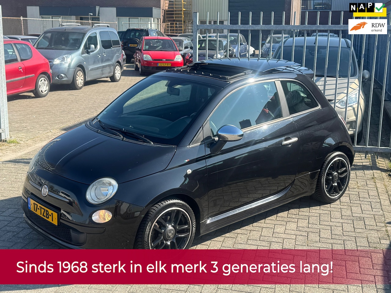 Fiat 500 Abarth - 0.9 TwinAir Plus NL AUTO NAP! Pano schuif l Leder l Abarth pakket l MTF-stuur l Airco! Dea - AutoWereld.nl