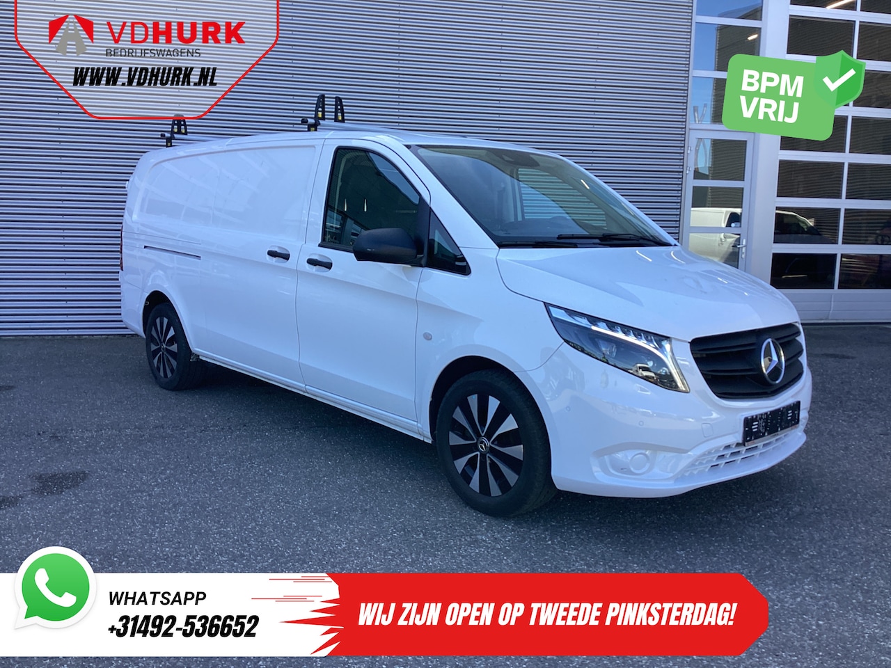 Mercedes-Benz Vito - 119 CDI Aut. XL L3 LED/ Standkachel/ Stoelverw./ Carplay/ Navi/ Camera/ PDC/ LMV/ Cruise/ - AutoWereld.nl