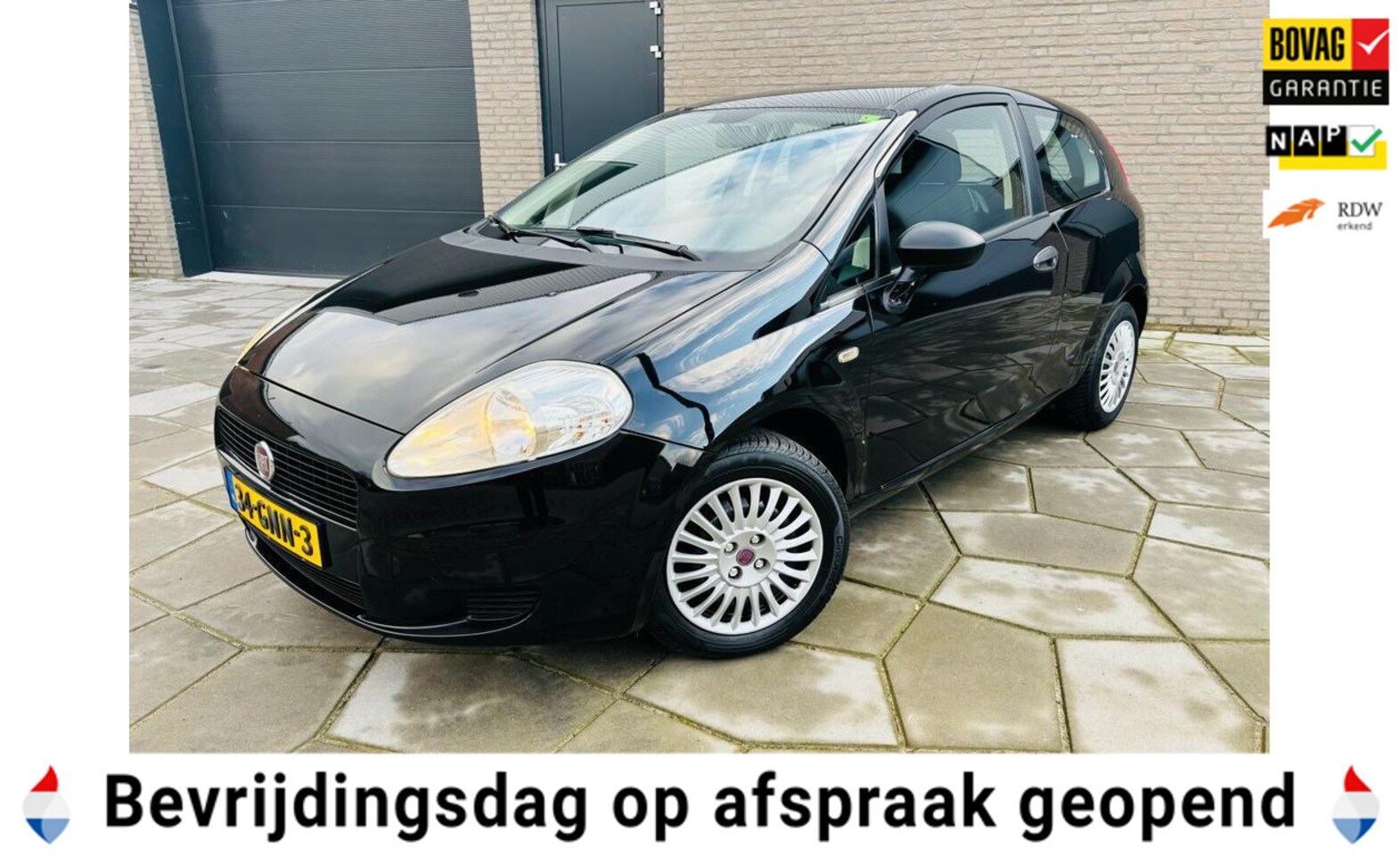 Fiat Grande Punto - 1.2 Active| 3 Drs| Airco| 4 x All-Season |Nieuwe APK en net onderhoud gehad - AutoWereld.nl