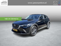Mazda CX-3 - 2.0 SkyActiv-G 120 TS+ , Automaat, Trekhaak, Half Leder, Camera, Cruise, Clima, Navi, Stoe