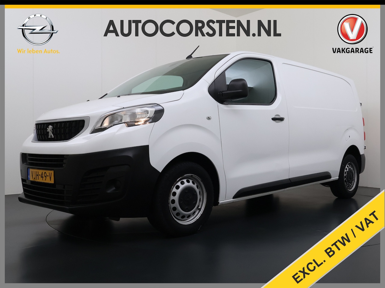 Peugeot Expert - 2.0HDI 120 3-Persoons Airco Euro 6 Cruise Control Pdc Regen-Lichtsensor Premium Betonplex - AutoWereld.nl