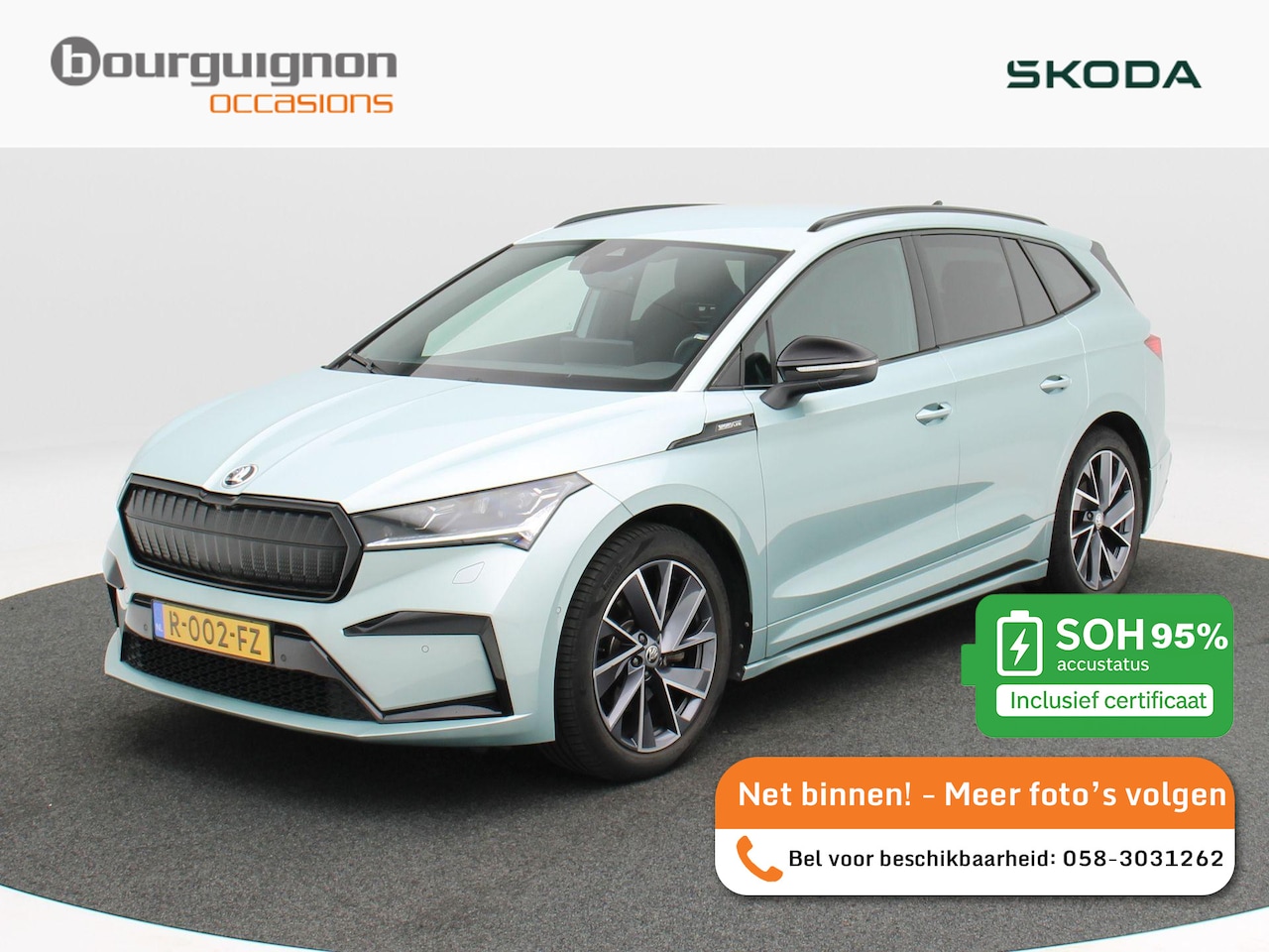 Skoda Enyaq iV - 60 Sportline 180 Pk | Stuur/Stoel Verwarming | Adaptive Cruise | Matrix LED | Climatronic - AutoWereld.nl