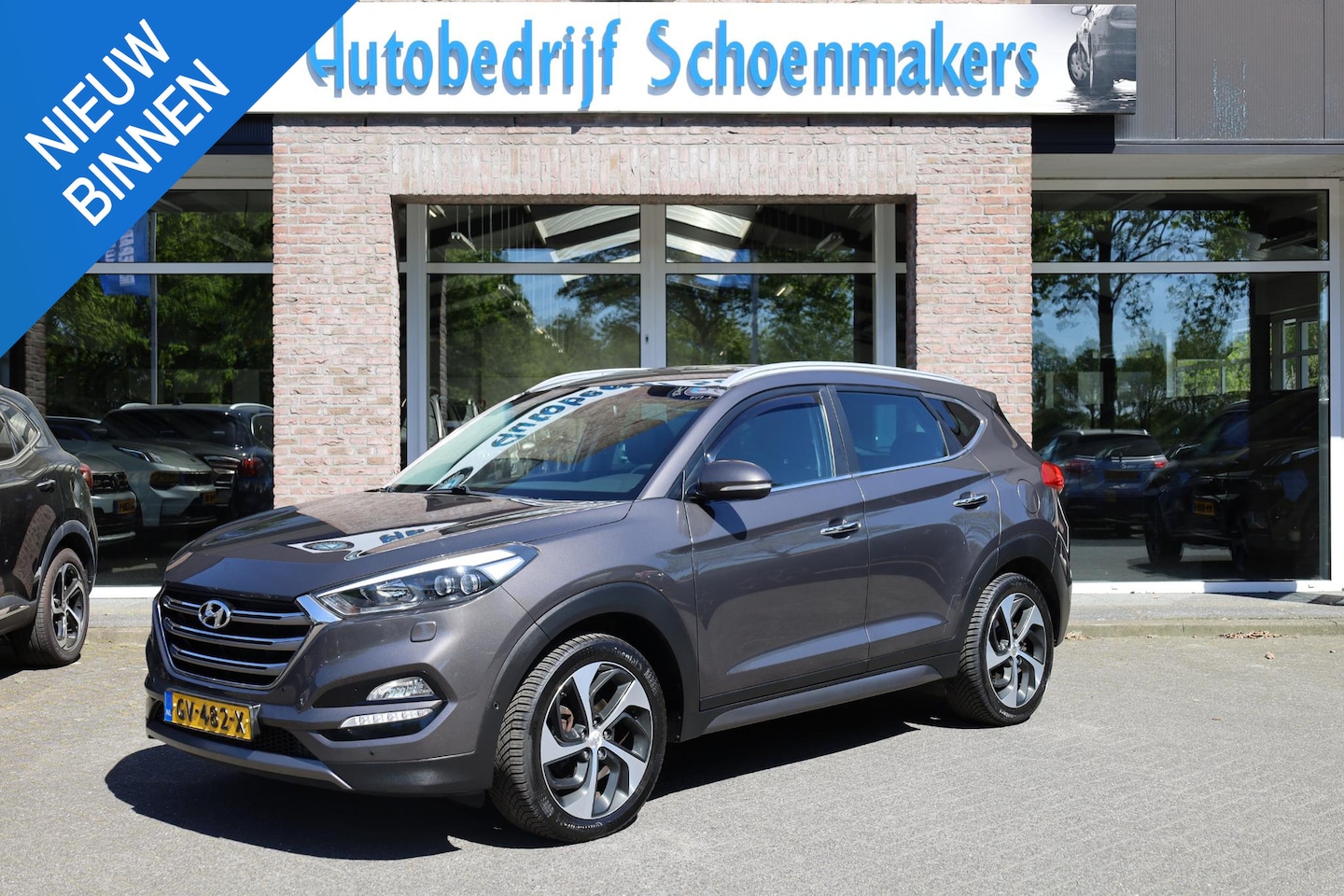 Hyundai Tucson - 1.6 T-GDi Premium 4WD TREKHAAK 4XSTOEL/STUURVERW. STOELVERKOEL. LEER CAMERA ELEC.STOELEN/K - AutoWereld.nl