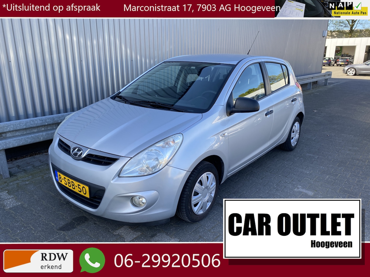 Hyundai i20 - 1.2i Business Edition Met Airconditioning en Nieuwe APK – Inruil Mogelijk – - AutoWereld.nl