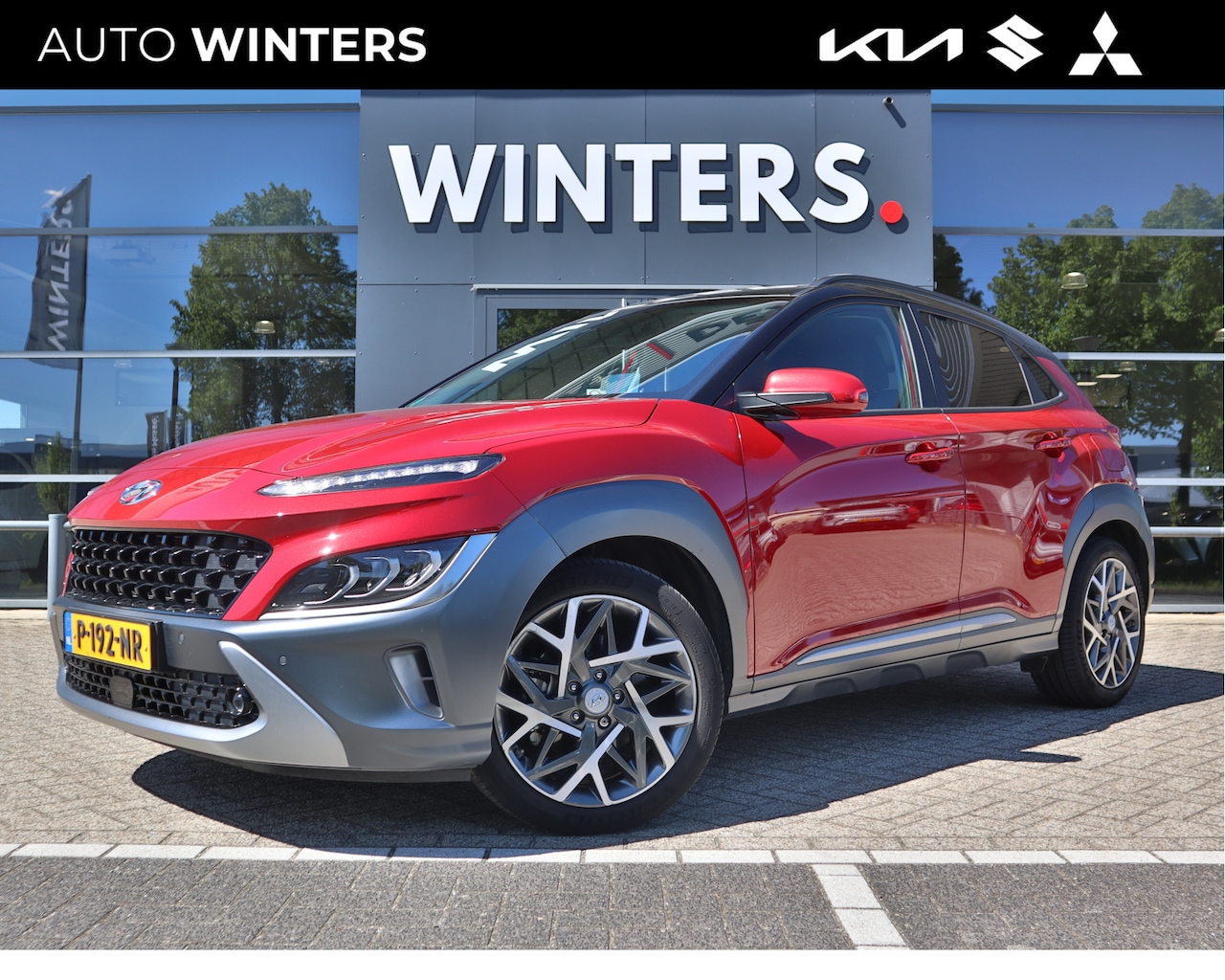 Hyundai Kona - 1.6 GDI HEV Premium | Automaat | Cruise Control Adaptief | Navigatie | Camera | Trekhaak | - AutoWereld.nl