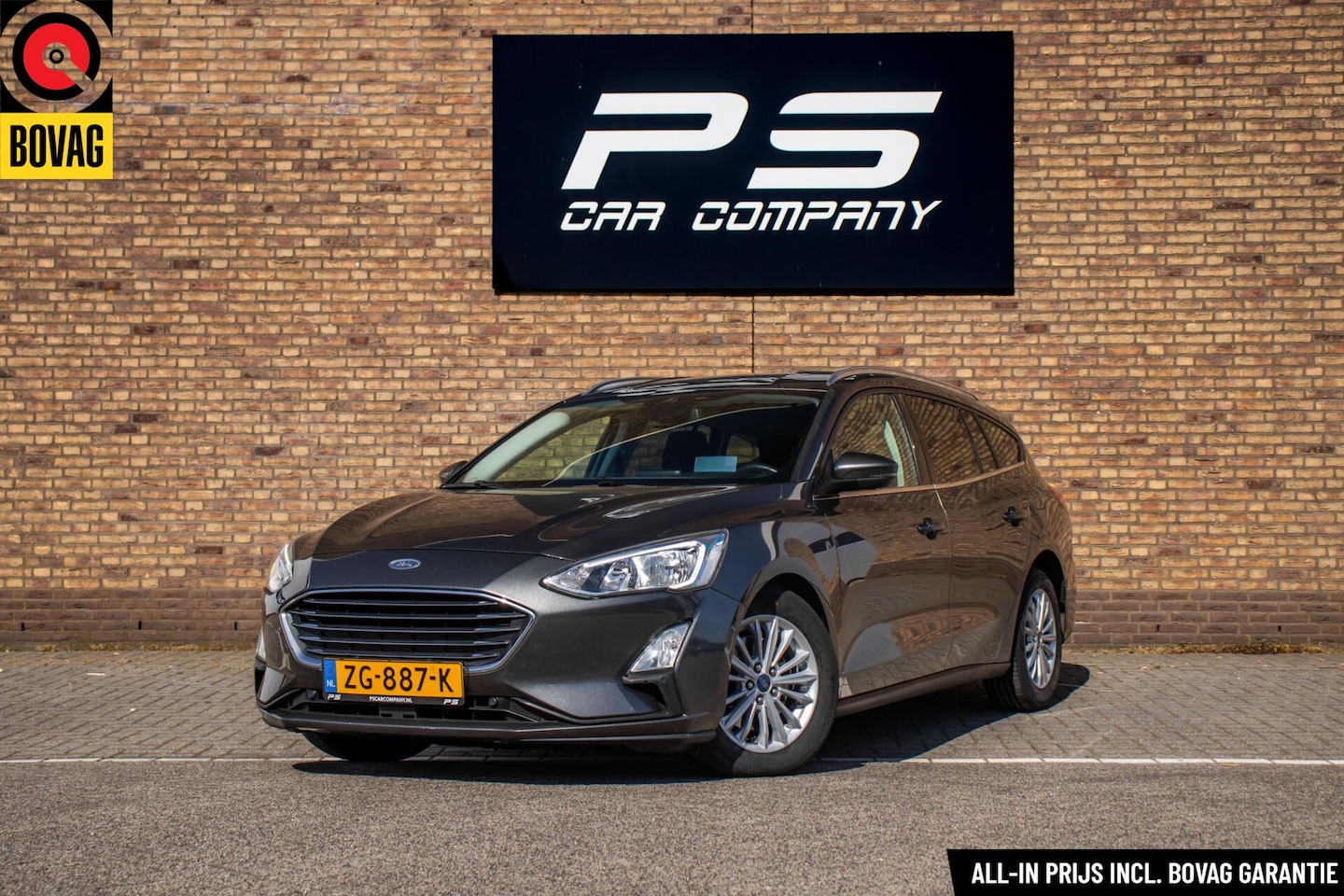 Ford Focus Wagon - 1.0 EcoBoost Titanium 1.0 EcoBoost Titanium, Origineel NL, B&O - AutoWereld.nl