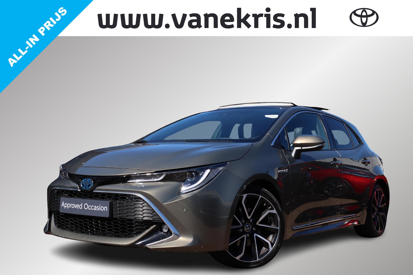 Toyota Corolla - 2.0 Hybrid Premium Trekhaak, schuif/kanteldak, volleder interieur, blind spot monitor, nav - AutoWereld.nl