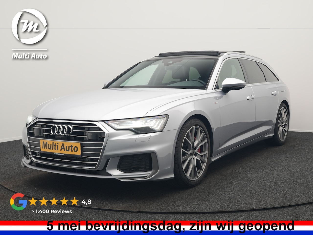 Audi A6 Avant - 55 TFSI e Quattro S Competition PHEV 367pk Dealer O.H. | 2x S-Line | Trekhaak Af Fabriek | - AutoWereld.nl
