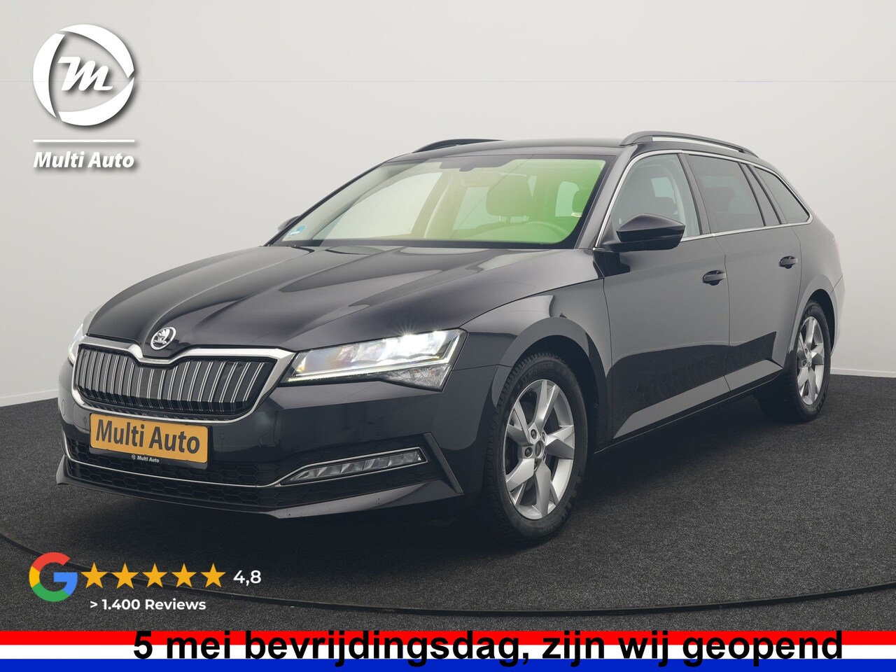 Skoda Superb Combi - 1.4 TSI iV Business Edition PHEV 218pk Dealer O.H | Trekhaak af Fabriek | Crystal LED | Ke - AutoWereld.nl