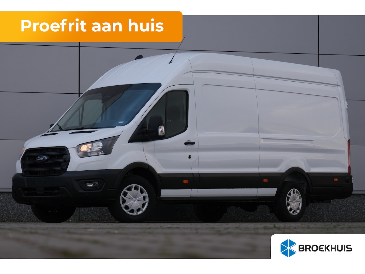 Ford Transit - 350 2.0 TDCI L4H3 Trend RWD Nieuw! | Elek. Stoel | Trekhaak | All-Season Banden | Houten L - AutoWereld.nl