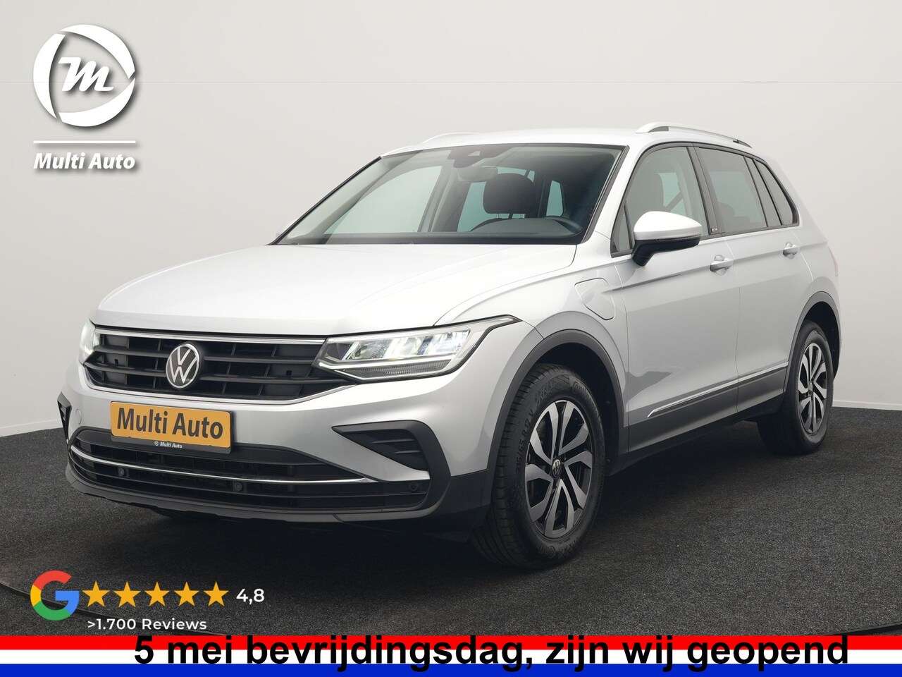 Volkswagen Tiguan - 1.4 TSI eHybrid Active PHEV 245pk Dealer O.H. | Trekhaak Af Fabriek | Adaptive Cruise | Ca - AutoWereld.nl