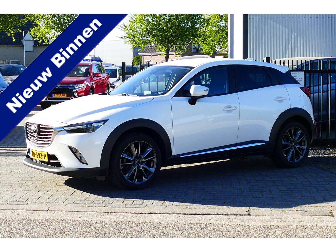 Mazda CX-3 - 2.0 SkyActiv-G 120 GT-M Wit Metallic, Navi, Camera, Leer, StoelVerw, 18"LMV, Haak 1200kg - AutoWereld.nl