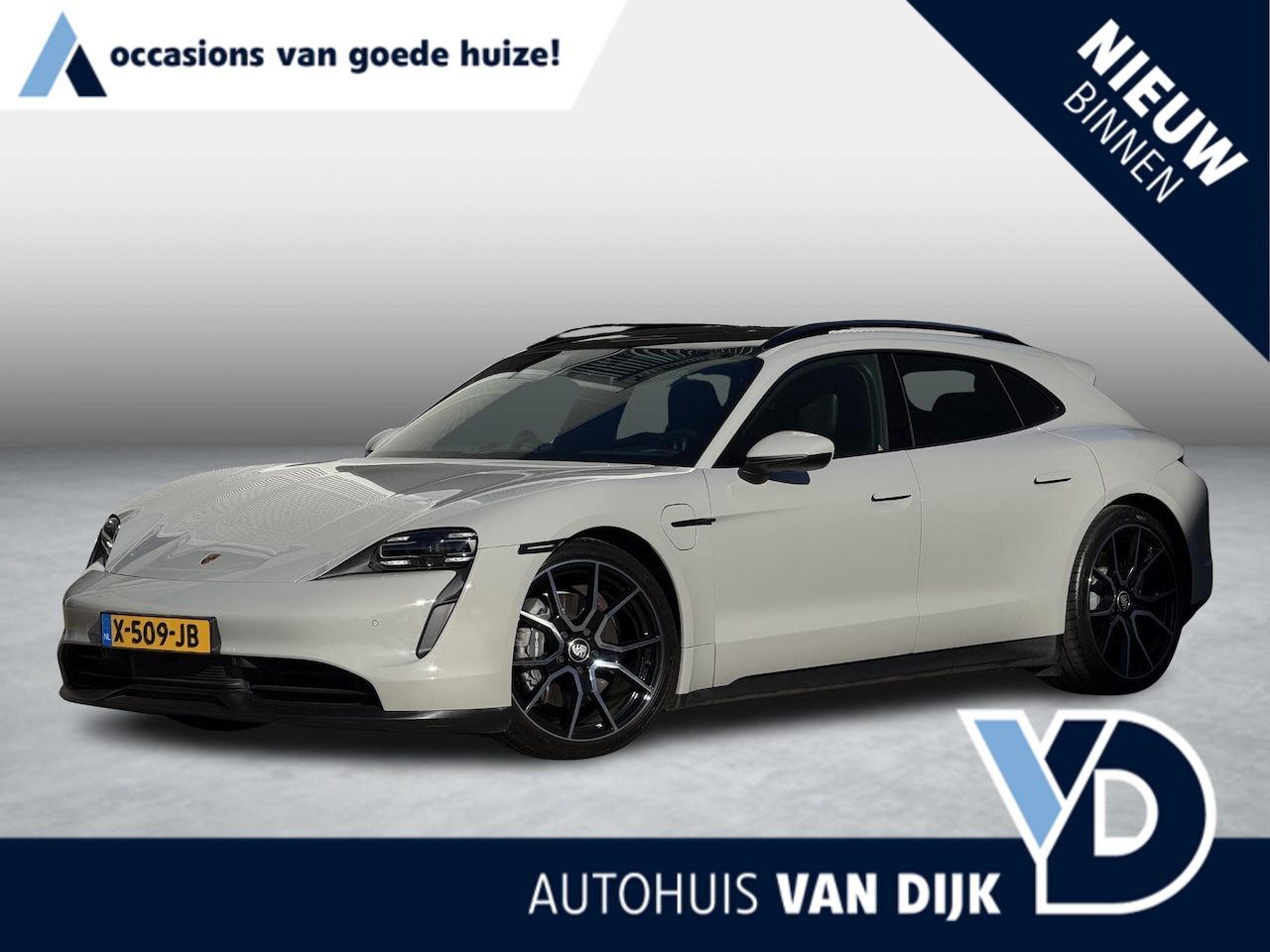 Porsche Taycan Sport Turismo - 93kWh 476pk | NL-Auto/21-inch/Pano-Dak/Sport Chrono/BOSE - AutoWereld.nl