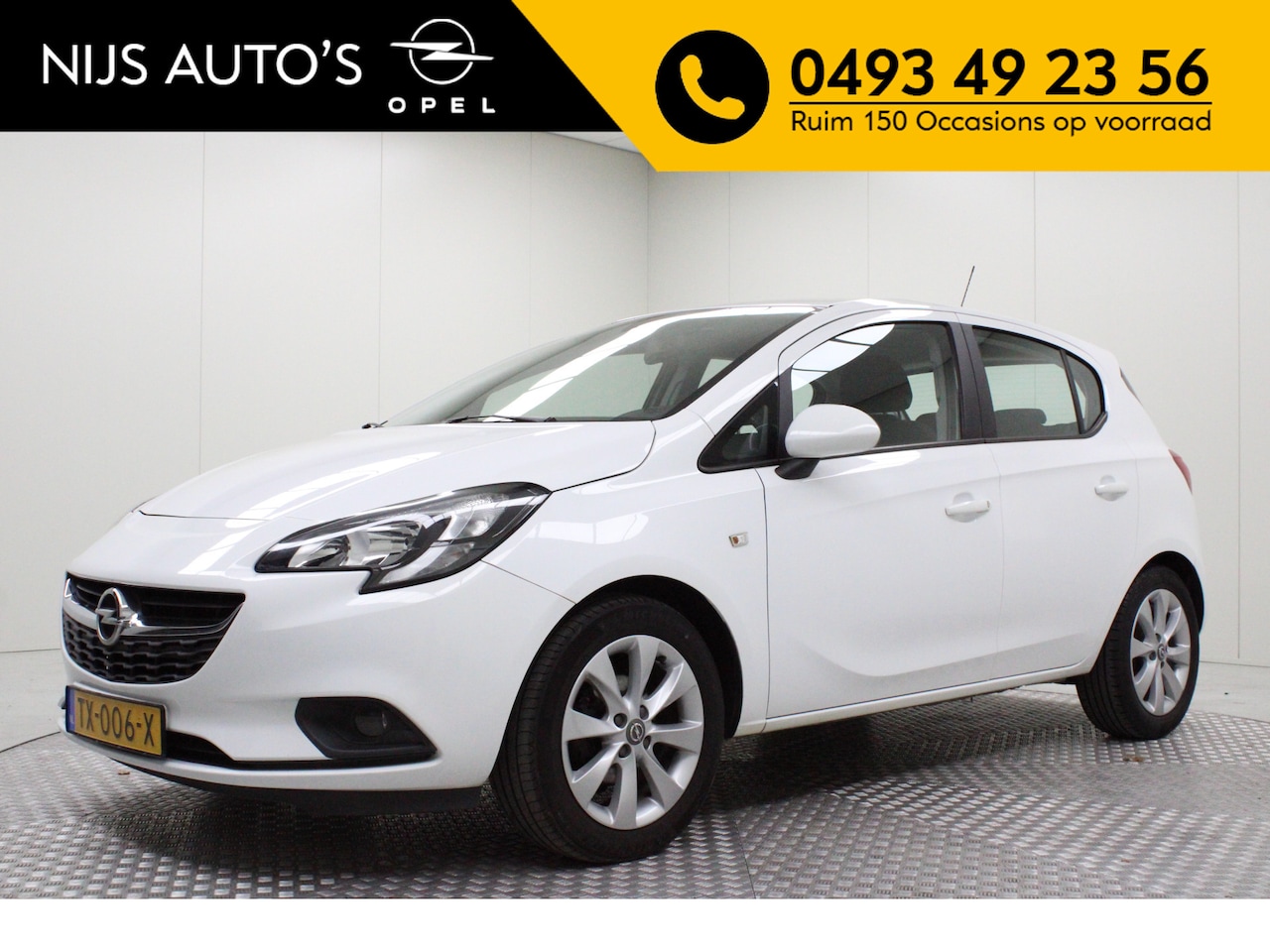 Opel Corsa - 1.4 Favourite | airco | navigatie | pdc achter | carplay | cruise control | bluetooth tele - AutoWereld.nl