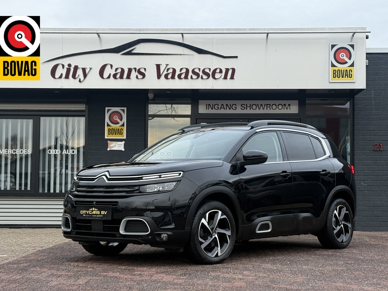 Citroën C5 Aircross - 1.2 PureTech Feel 131 pk panoramadak apple carplay led rondomd camera climate ctr cruise c - AutoWereld.nl