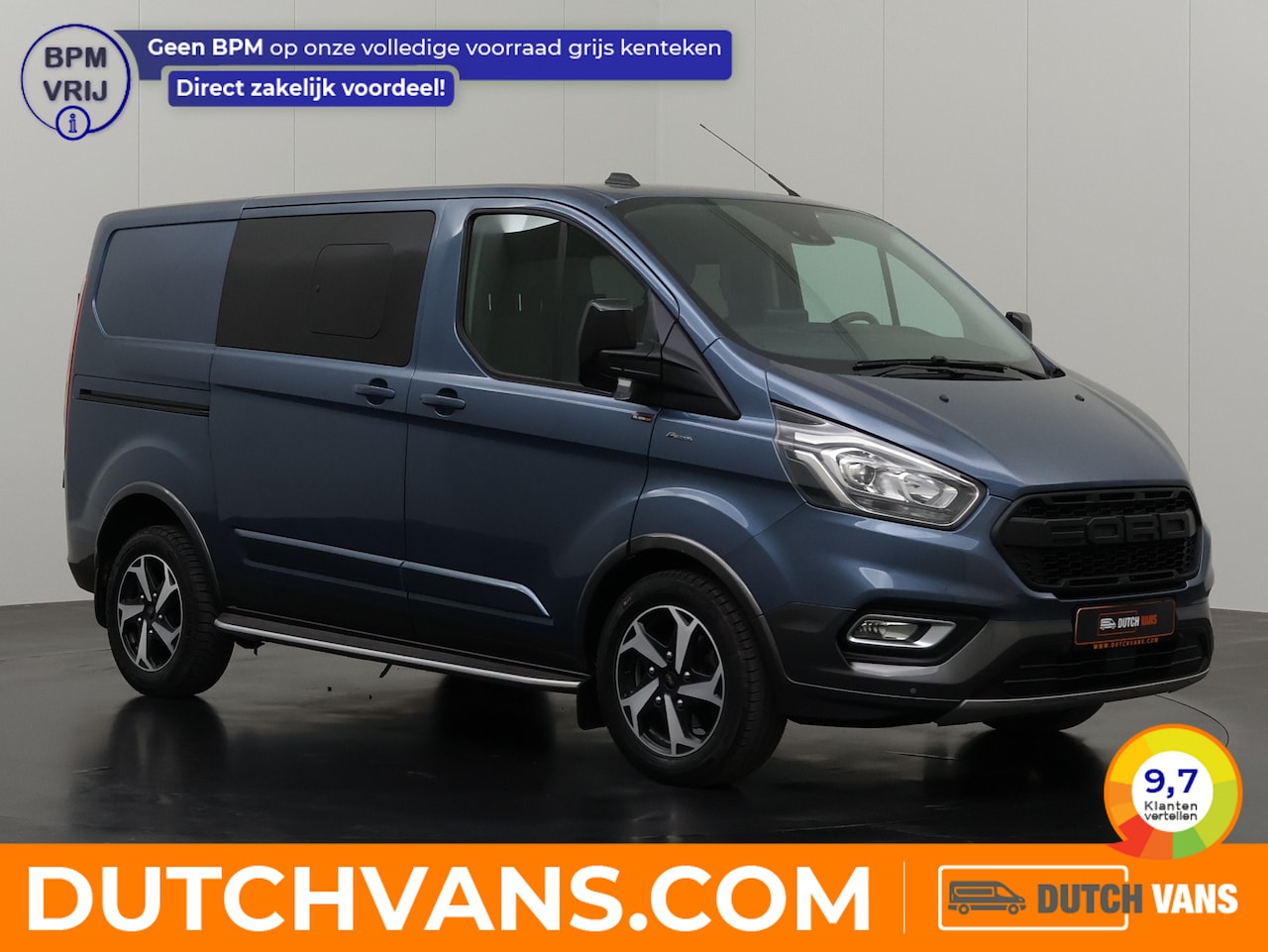Ford Transit Custom - 2.0TDCI 170PK Automaat Dubbele Cabine | Navigatie | Camera | Airco | Leder | Cruise | Beti - AutoWereld.nl