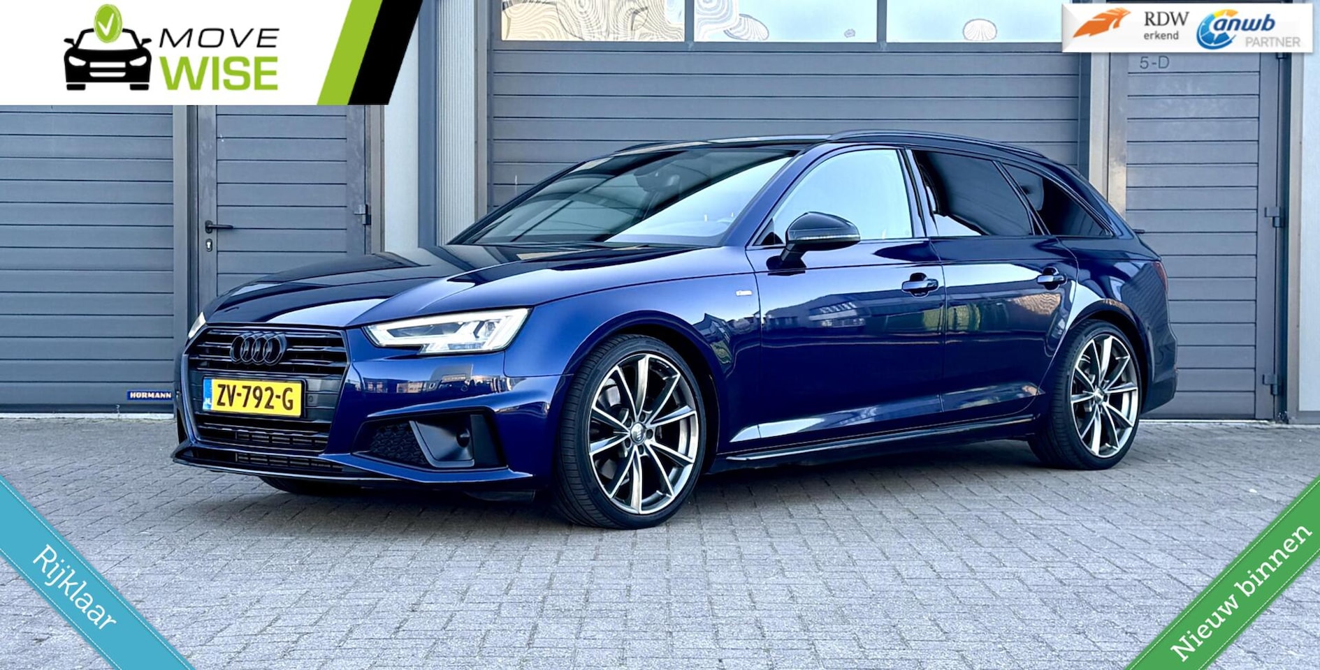 Audi A4 Avant - 40 TFSI 190pk Sport | S LINE BLACK EDITION | NL Auto | LED Matrix | Trekhaak | Rijklaar | - AutoWereld.nl