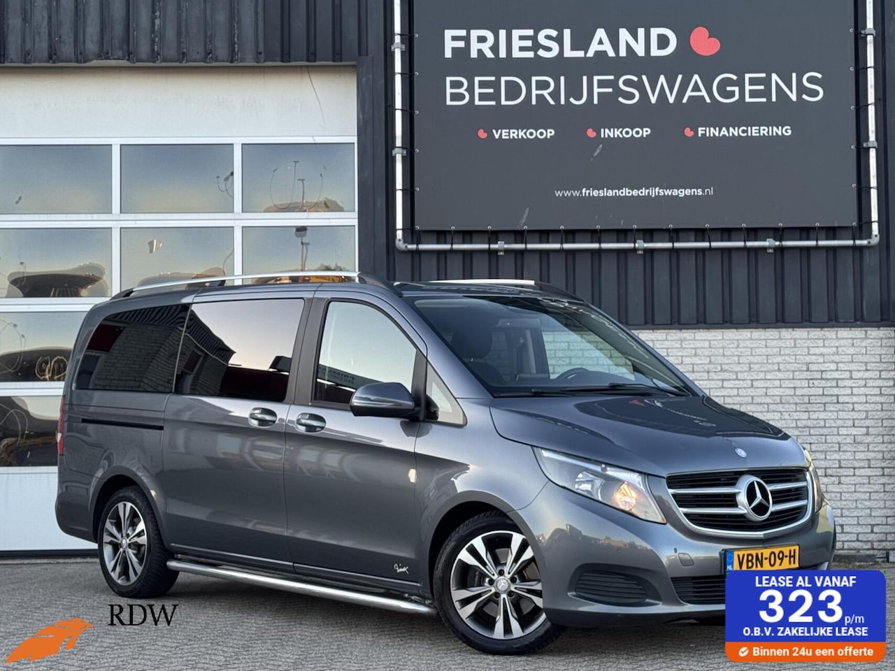 Mercedes-Benz V-klasse - 220d 163pk Lang Dubbele Cabine Camera/Navi/Cruise/Clima/Stoelverwarming/18" - AutoWereld.nl