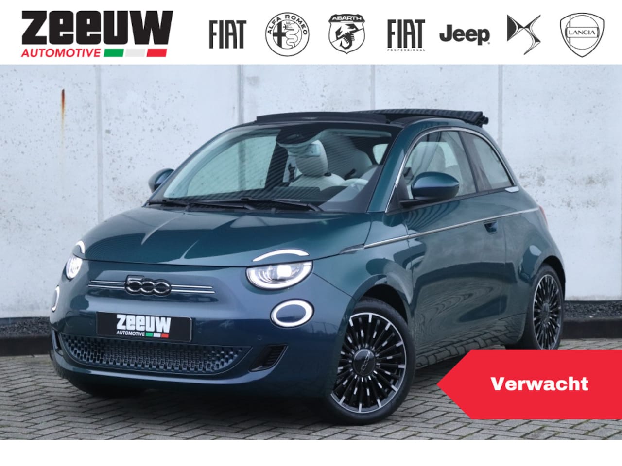Fiat 500e - Cabrio La Prima by Bocelli 42 kWh | JBL | Winter | Camera | 17" - AutoWereld.nl