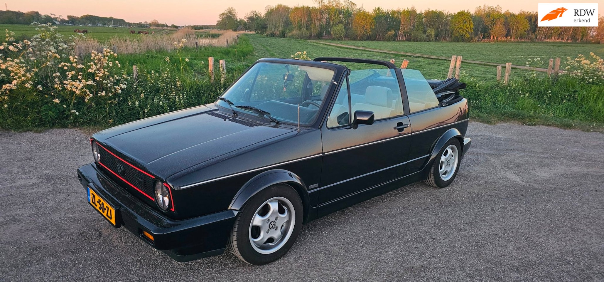 Volkswagen Golf Cabriolet - 1.8 zgan kap versn bak lak gti look quartett - AutoWereld.nl