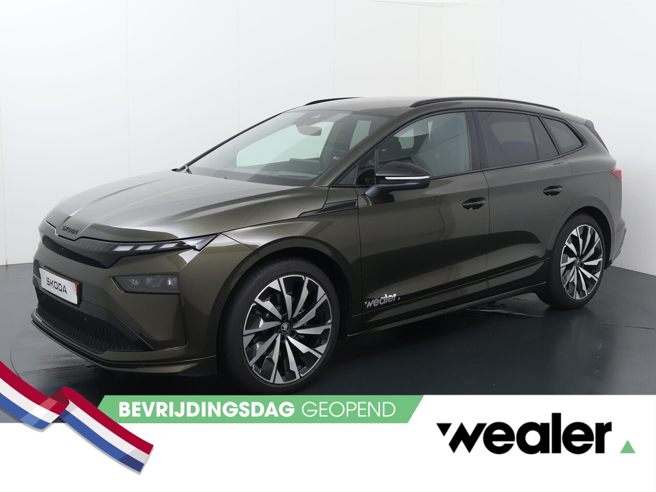 Skoda Enyaq iV - 60 Sportline 204 PK | 21" lichtmetalen velgen | Trekhaak | Head-Up Display | Light band  | - AutoWereld.nl