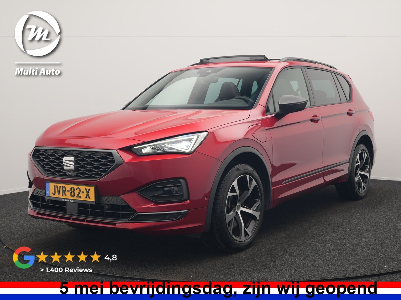 SEAT Tarraco - 1.4 TSI e-Hybrid FR PHEV 245pk | Trekhaak Af Fabriek | Panodak | Adaptive Cruise | 360 Cam - AutoWereld.nl