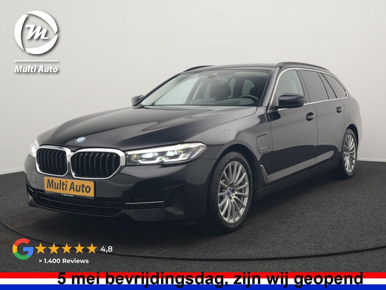 BMW 5-serie Touring - 520e Business Edition Plus PHEV 204pk Dealer O.H. | Head Up | Camera | Lederen Comfortstoe - AutoWereld.nl