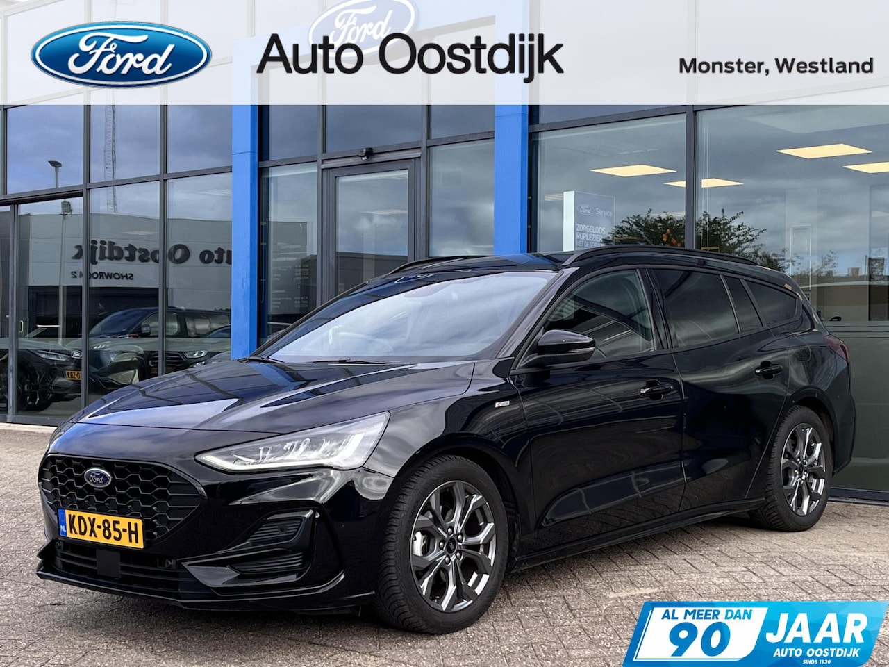 Ford Focus Wagon - 1.0 EcoBoost Hybrid ST Line 155PK Automaat Trekhaak Winterpack Cruise Camera Parkeersensor - AutoWereld.nl